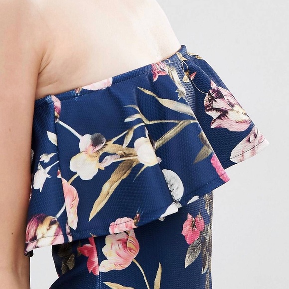 ASOS RUFFLE MIDI DRESS - Picture 7 of 8